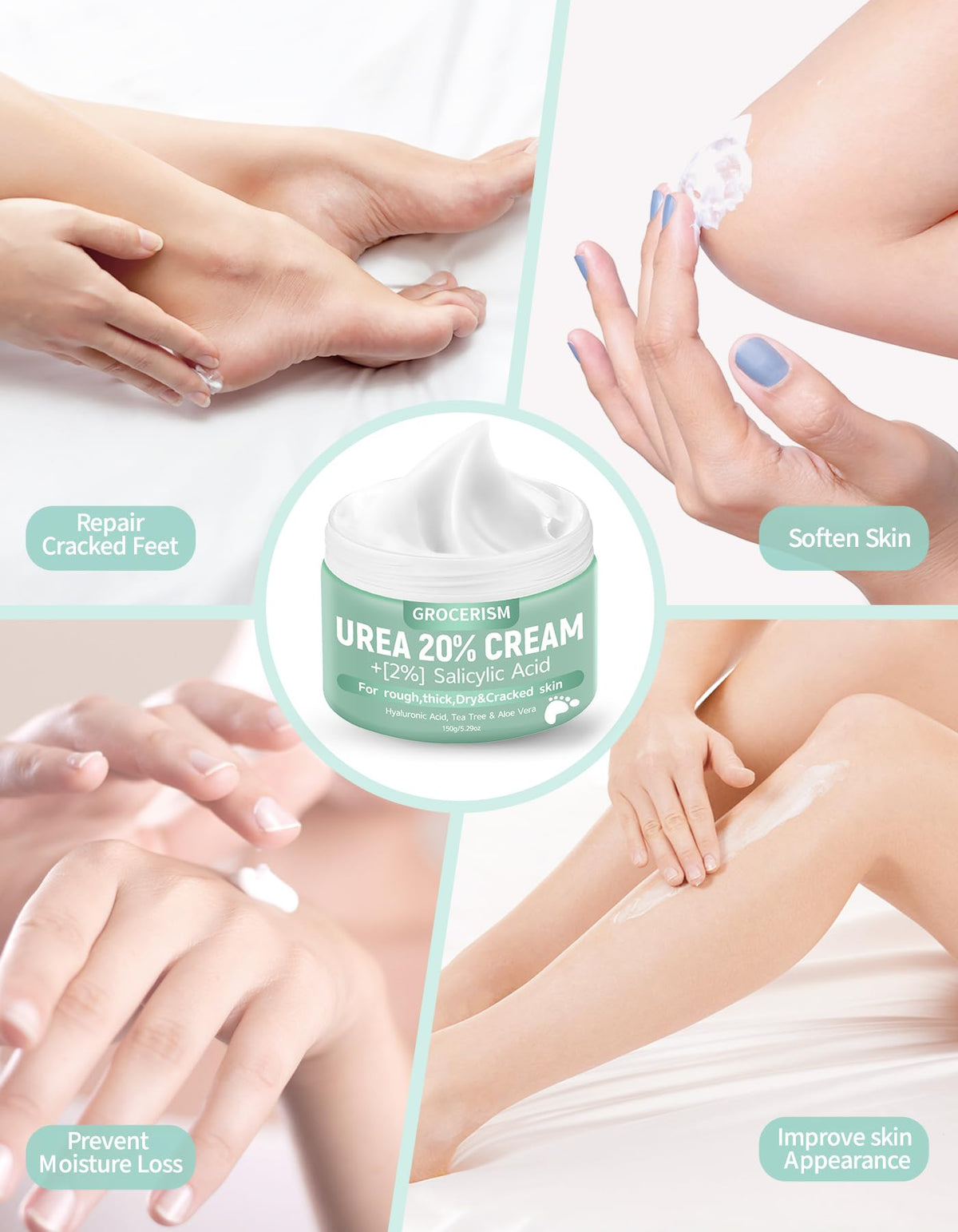 Grocerism Crème pour Pieds 20% Urée 540g packaging