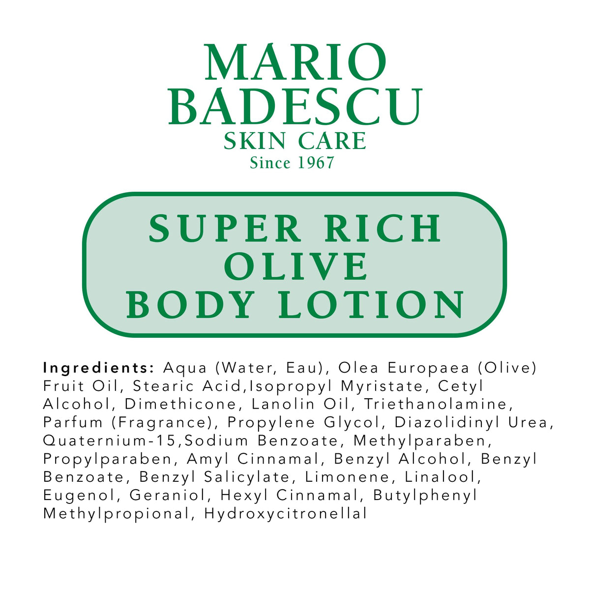 Gros plan sur la bouteille de lotion Mario Badescu