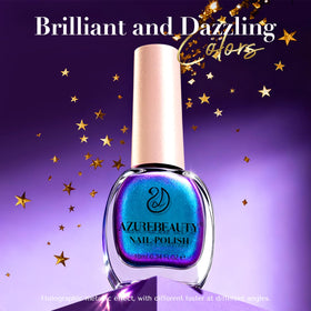 Gros plan sur la texture du vernis à ongles AZUREBEAUTY