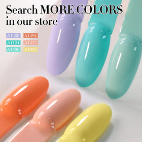 Gros plan sur la texture du vernis gel Double Rhythm