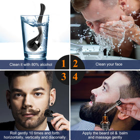 Gros plan sur le baume à barbe MALE GOD