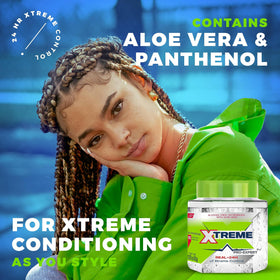Gros plan sur le gel coiffant Xtreme dans un pot 450g