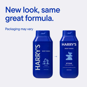 Gros plan sur le gel douche Harry's, texture mousseuse