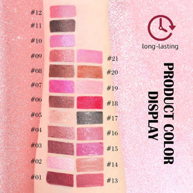 Gros plan sur le gloss irisé evpct