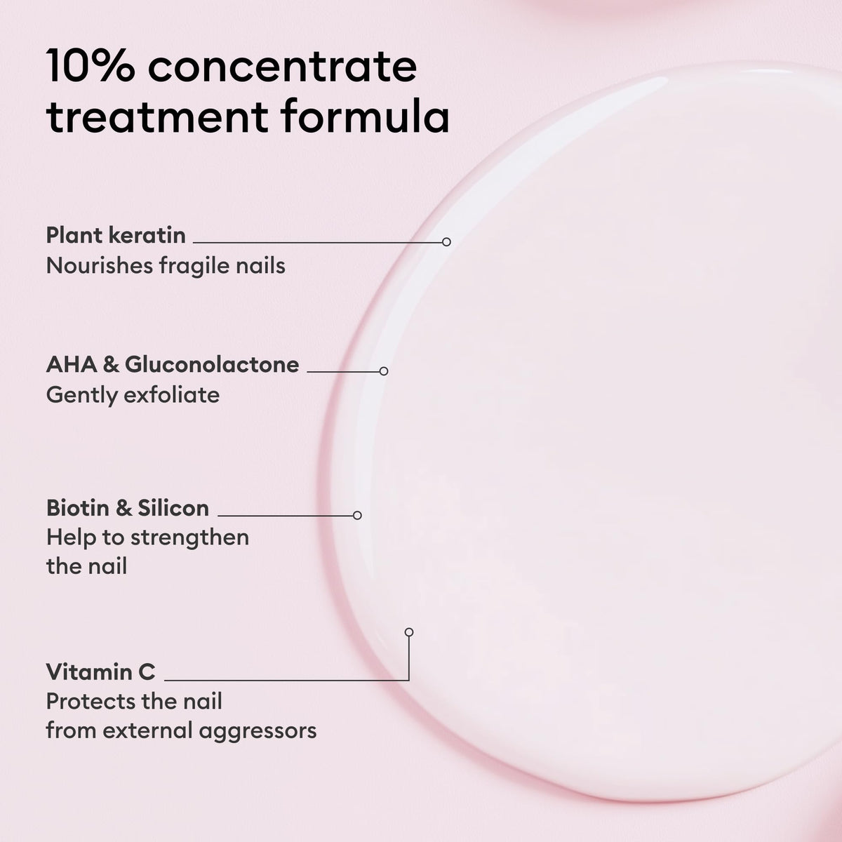 Gros plan sur le pinceau du sérum Manucurist