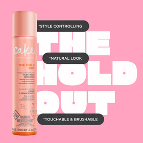 Gros plan sur le spray de la laque Cake Beauty