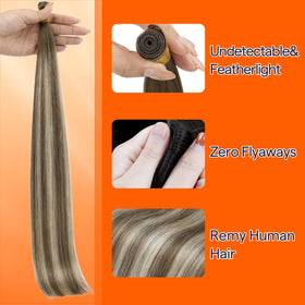 Gros plan sur les extensions capillaires Full Shine avec texture douce