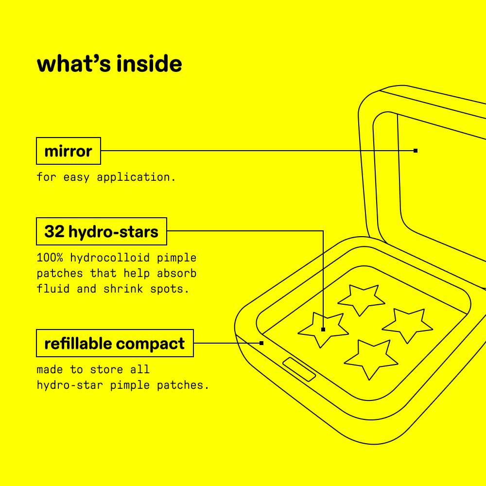 Gros plan sur un patch Hydro-Star sur la peau