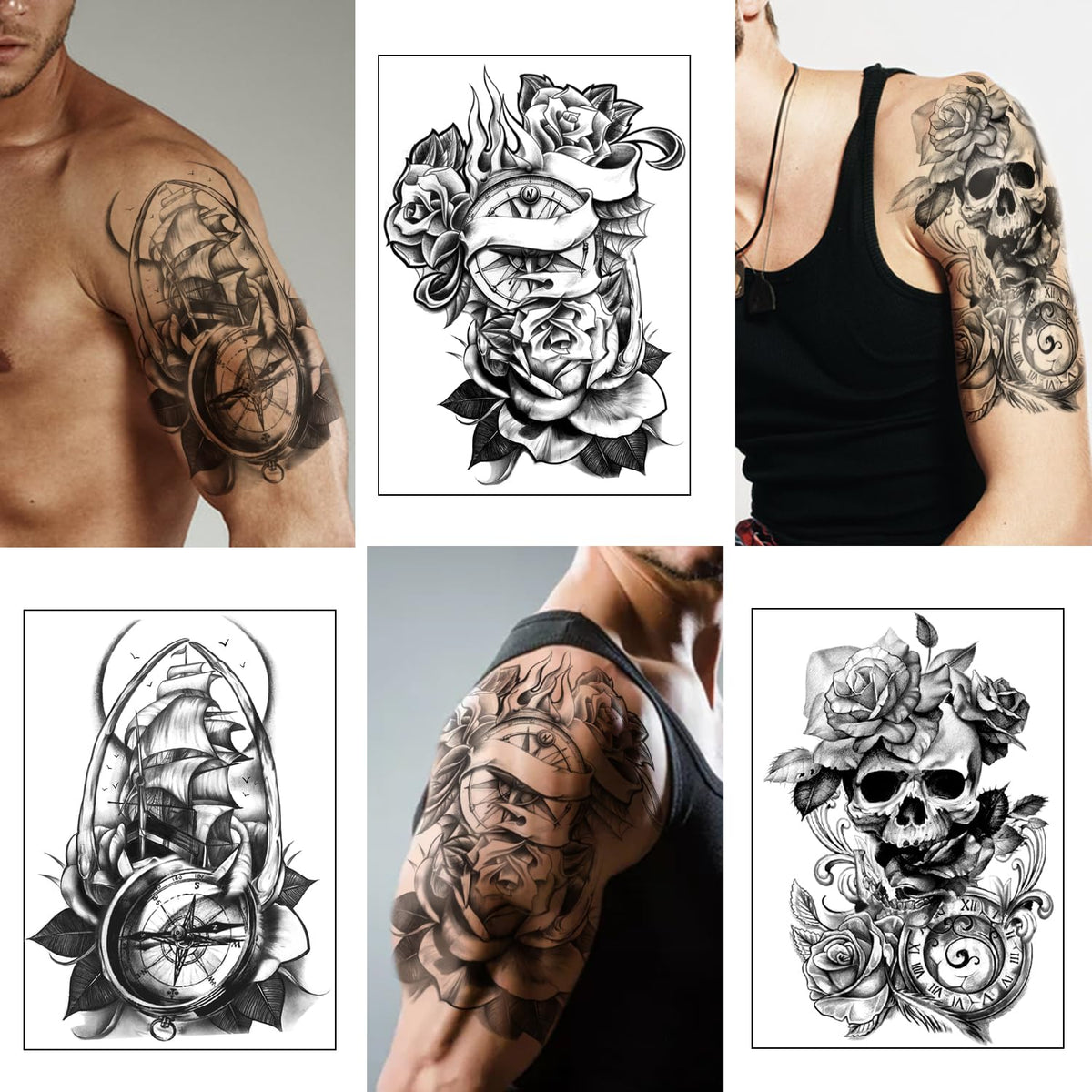 Groupe d'amis portant des tatouages temporaires Yazhiji