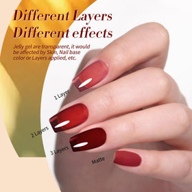 Groupe de bouteilles de vernis gel Born Pretty sur fond blanc