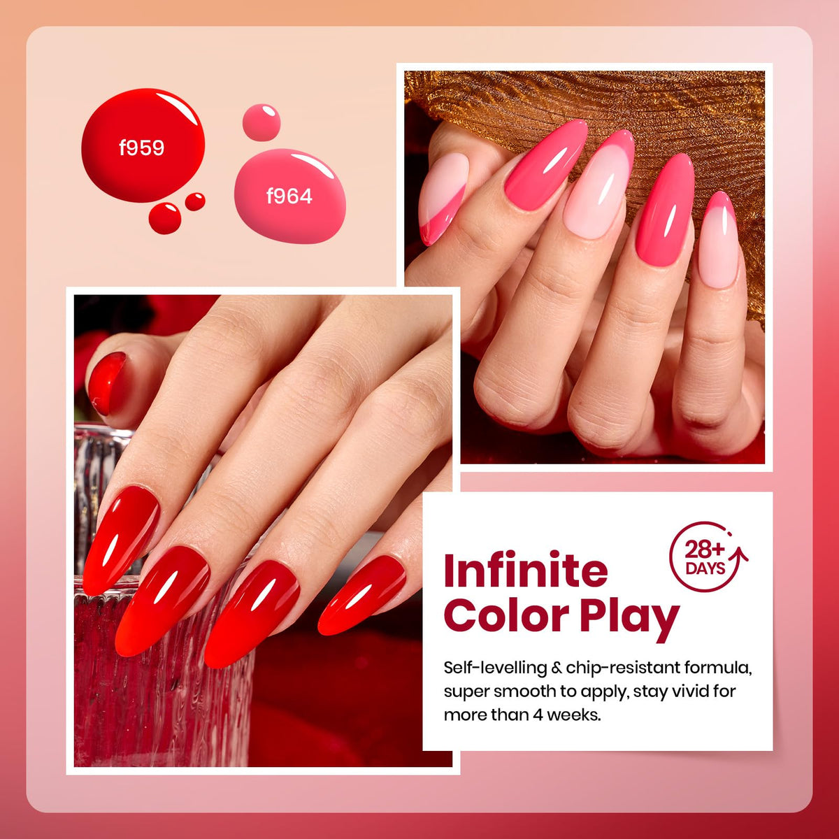 Groupe de flacons de vernis à ongles Beetles avec dégradé de couleurs