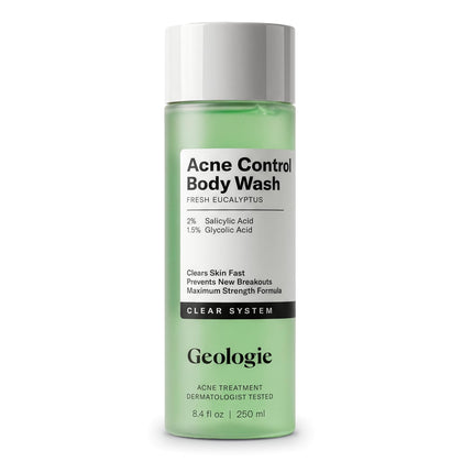 Groupe de gel douche Geologie 2% acide salicylique vue avant