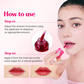Groupe de produits de maquillage incluant ETUDE Dear Darling Water Tint