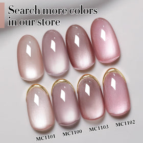 Groupe de vernis gel Cat Eye avec effets holographiques