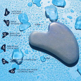 Gua Sha BAIMEI pour le visage en pierre naturelle