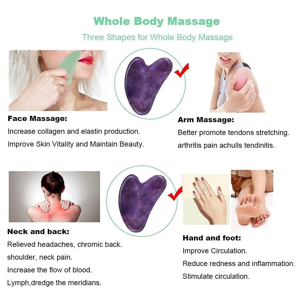 Gua Sha Ditind avec huile de massage
