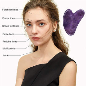 Gua Sha Ditind utilisé sur le visage