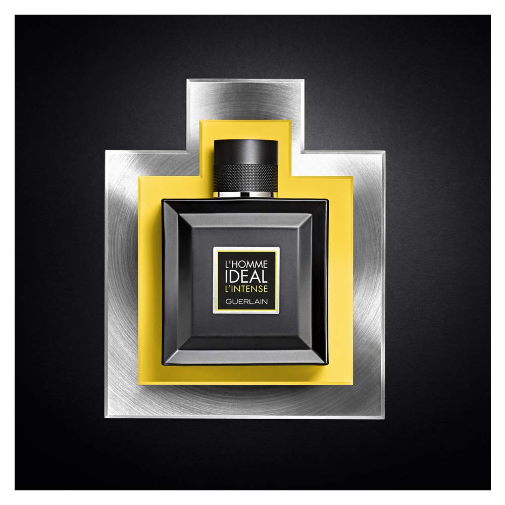 Guerlain L'Homme Idéal L'Intense 100ml sur un fond neutre