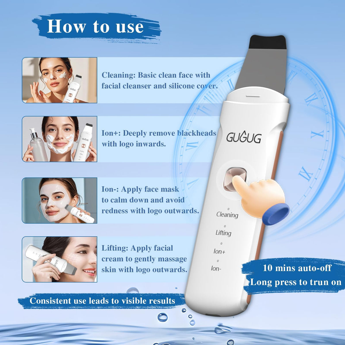 GUGUG spatule dans un environnement de soins de la peau