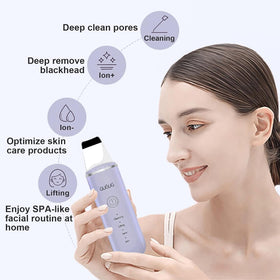 GUGUG spatule de nettoyage de peau violet avec accessoires