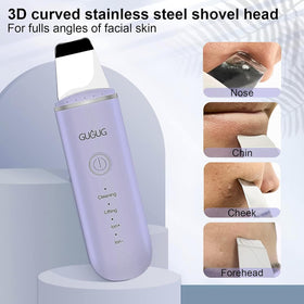 GUGUG spatule de nettoyage de peau violet en utilisation