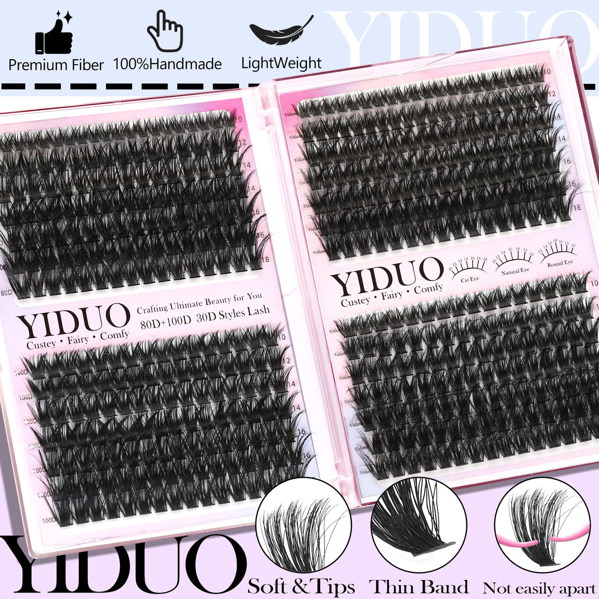 Guide d'application pour les faux cils YIDUO