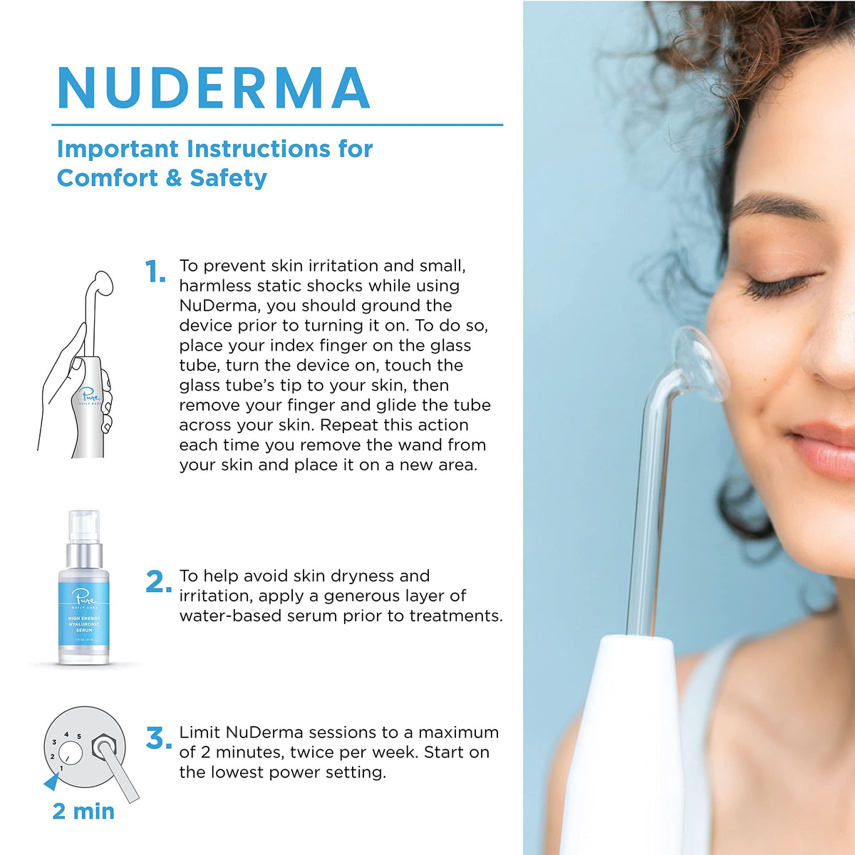 Guide de démarrage rapide pour l'appareil NuDerma