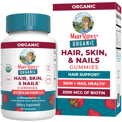 Gummies MARYRUTH'S pour cheveux, peau et ongles, modèle fraise