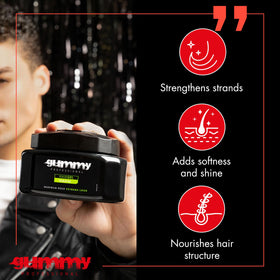 Gummy Gel Coiffant 700 ml application sur cheveux