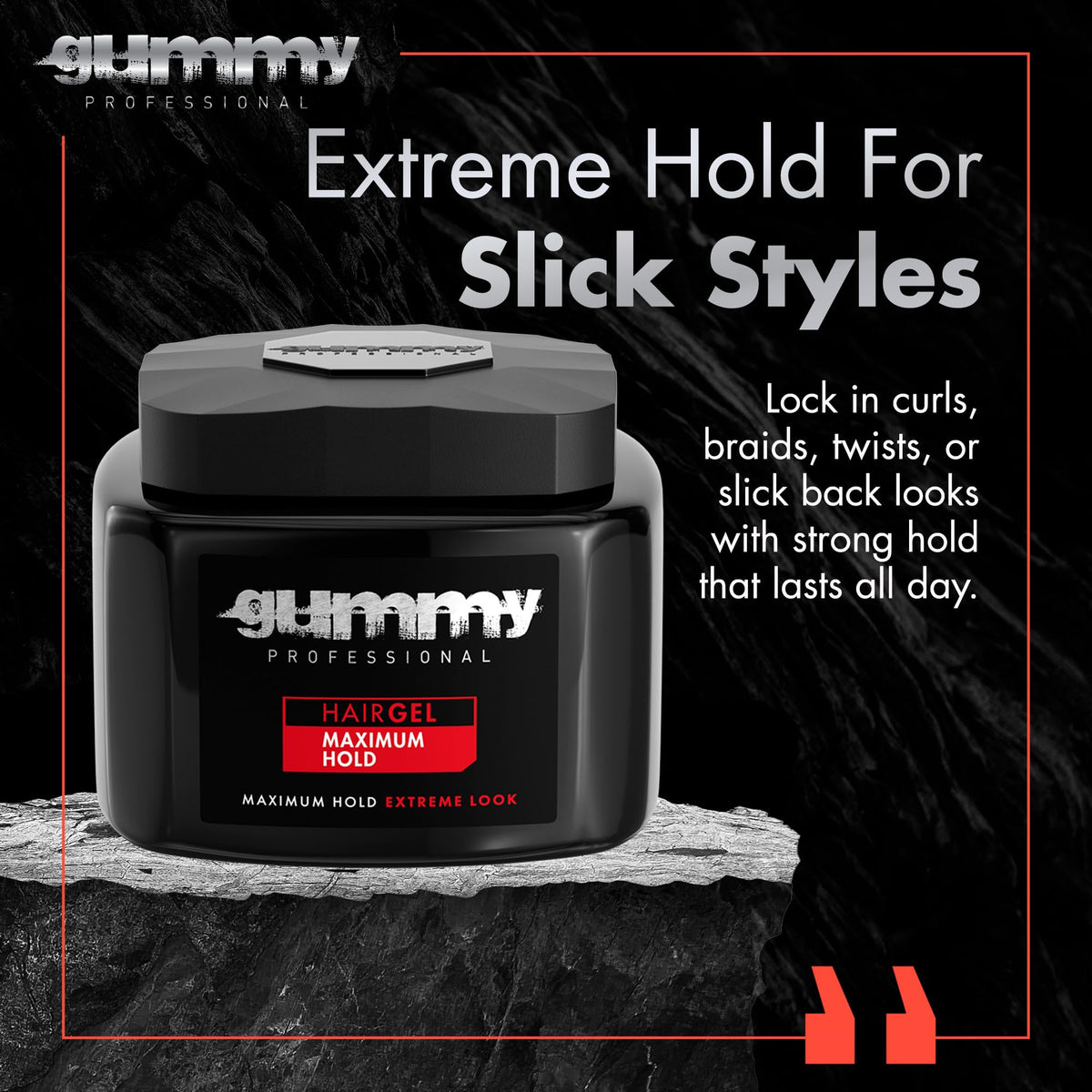 Gummy Gel Coiffant Professionnel 700ml texture du gel