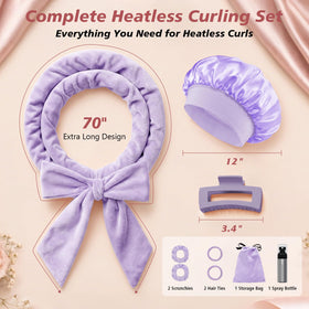 Gwabee kit de curling en velours dans un sac de rangement