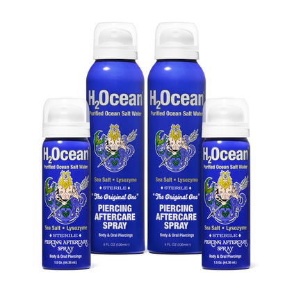H2Ocean Spray Après-Piercing 2+2 avec emballage avant