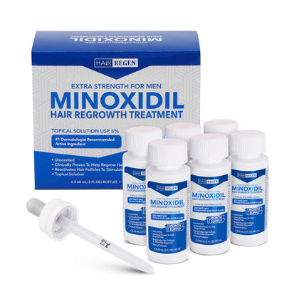 Hair Regen Minoxidil 5% flacon avant gauche