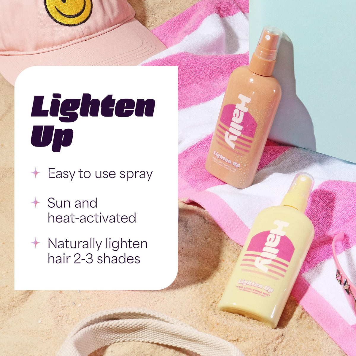 Hally Hair Lighten Up flacon de 132g avec ingrédients naturels