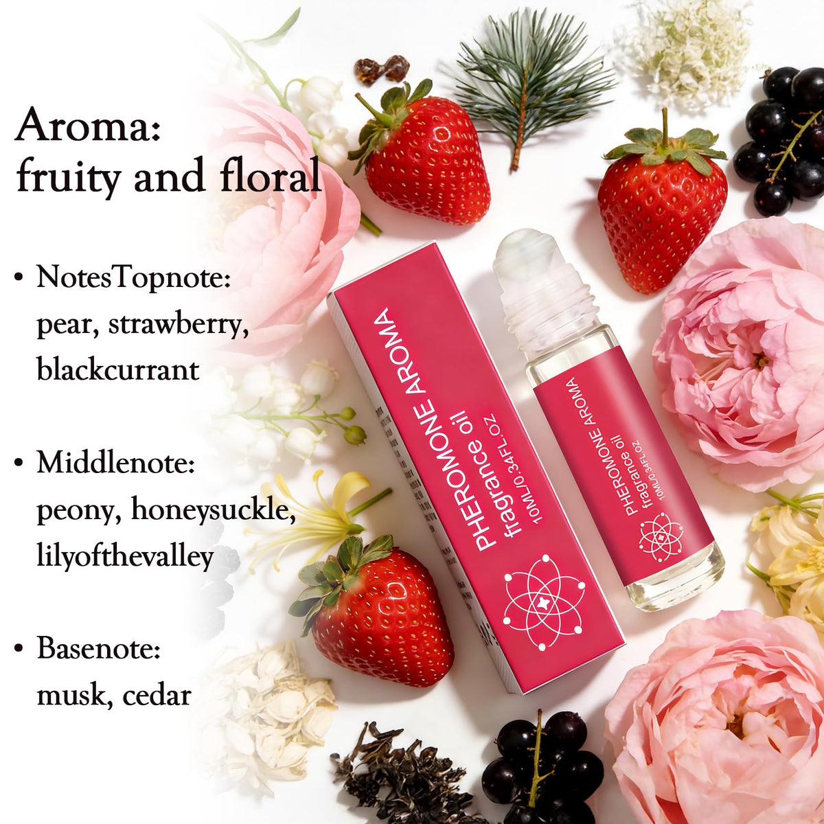 Halonly parfum pheromones femme roll-on 10mL application sur poignet