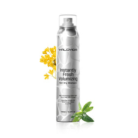 HALOVIDA Shampoo Sec Invisible 209g vue avant avec pulvérisateur