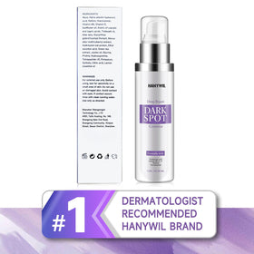 HANYWIL Sérum Éclaircissant Taches Sombres 2% Retinol 5% Niacinamide application sur peau