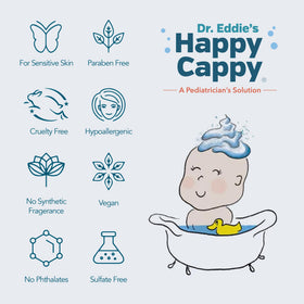 Happy Cappy shampooing avec mousse visible