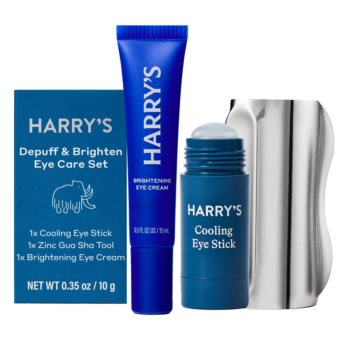 Harry's Kit de soin des yeux pour hommes incluant un Gua Sha