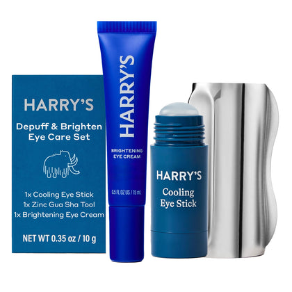 Harry's Kit de soin des yeux pour hommes incluant un Gua Sha