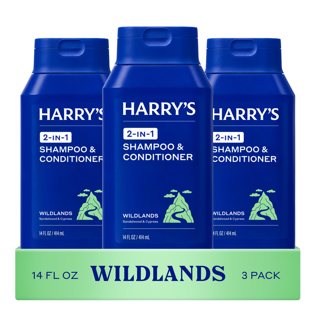 Harry's Shampoo et Après-Shampooing 2 en 1 Wildlands 14 fl oz vue de face