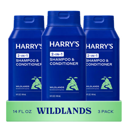 Harry's Shampoo et Après-Shampooing 2 en 1 Wildlands 14 fl oz vue de face