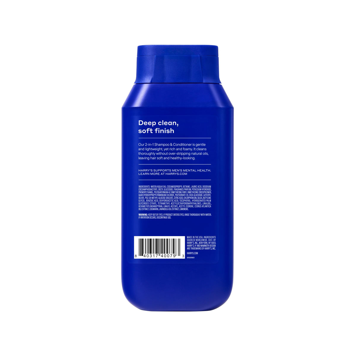 Harry's Shampoo et Après-Shampooing 2 en 1 Wildlands vue arrière