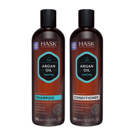 HASK Shampoo et Après-Shampooing à l'Huile d'Argan 12oz face
