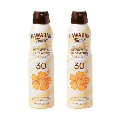 Hawaiian Tropic Brume Solaire Hydratante Légère SPF 30 vue avant