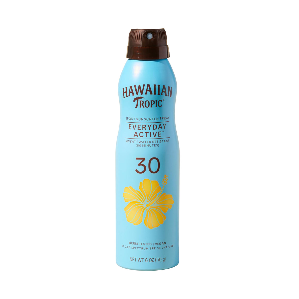 Hawaiian Tropic Spray Solaire Sport 180 ml vue de face