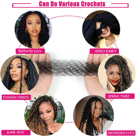 Hbegant cheveux Afro Twist 24 pouces prêts à être installés