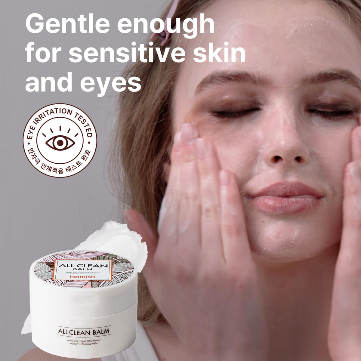 HEIMISH All Clean Balm texture laiteuse après ajout d'eau