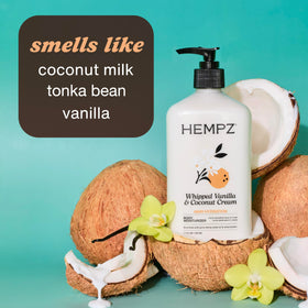 Hempz Crème Corps & Mains Vanille Coco 80g avec ingrédients naturels