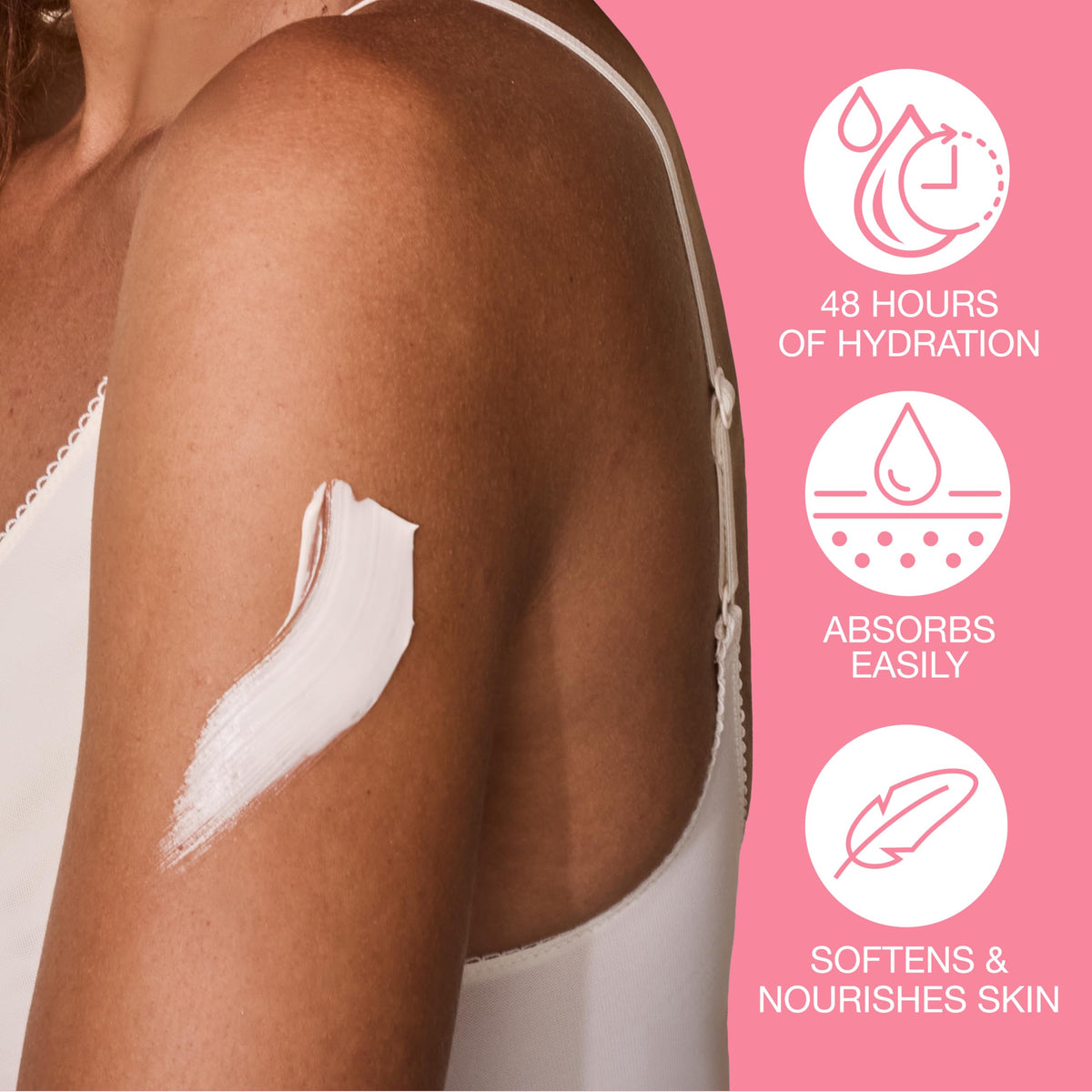 Hempz Crème Hydratante Corps 18g application sur la peau
